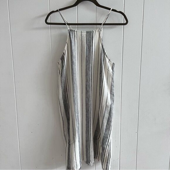 Anthropologie Cloth & Stone Halter Linen Mini Dress - Picture 2 of 12